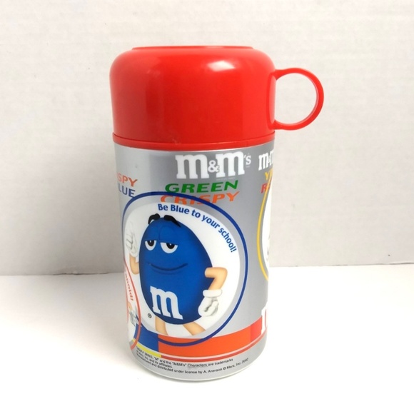 M&Ms Thermos Red 2002 11.5 oz Collectible - Picture 2 of 4